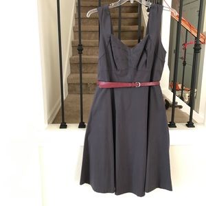Torrid gray dress with red belt